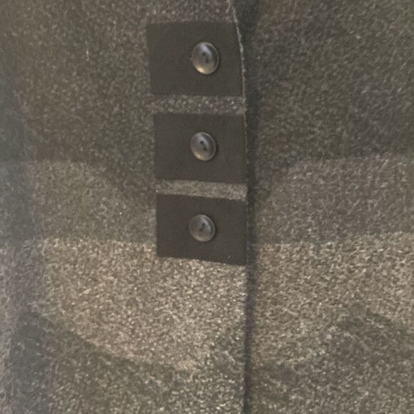 Terra, Black & Gray Sleeveless Sweater Vest w/Button Accents, Size S, EUC - Picture 2 of 8